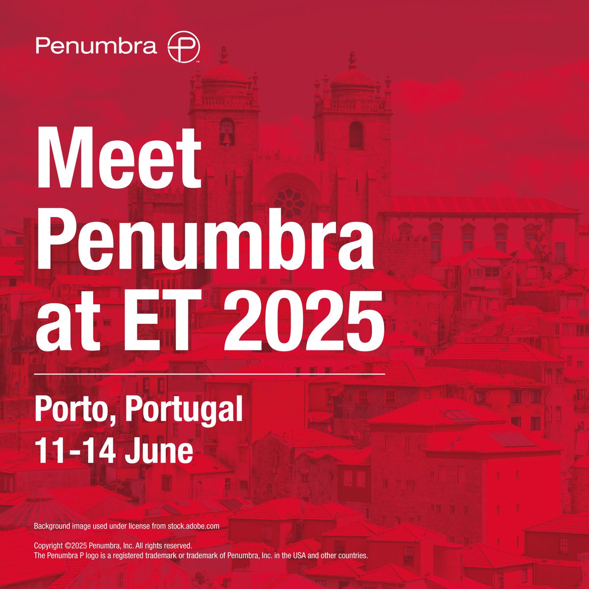 EMEA HCPs:
Curious about coils dedicated to specific applications and designed for immediate and long-term mechanical occlusion?

Meet Penumbra at ET, 11-14 June 2025 in Porto.

#ET2025
Rx only. Risk: peninc.info/risk