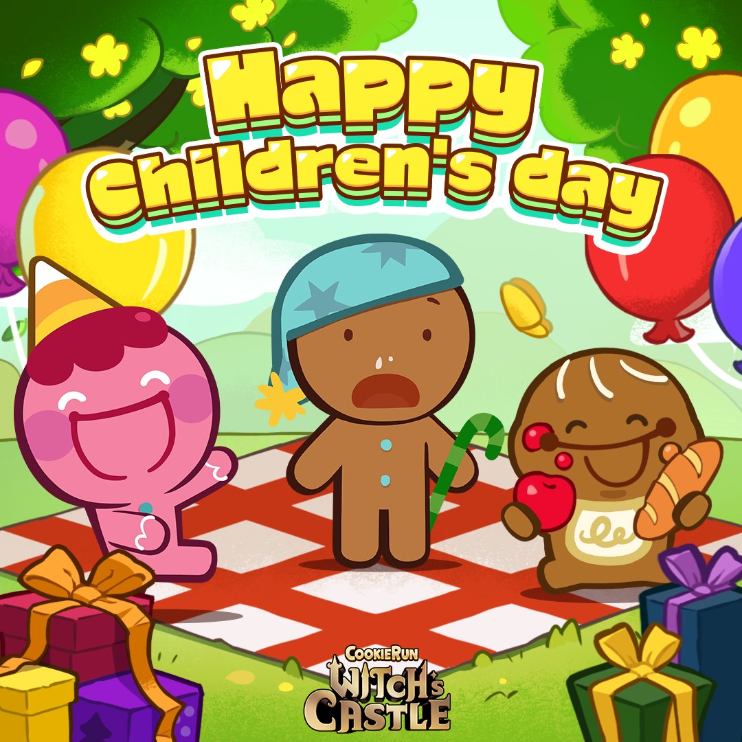 WitchsCastle_EN's tweet image. It&apos;s Children&apos;s Day! ✨🎈
💖 Spread the love and happiness with your family and friends! 🎁

#ChildrensDay #CookieRunWitchsCastle #WitchsCastle 🍪
