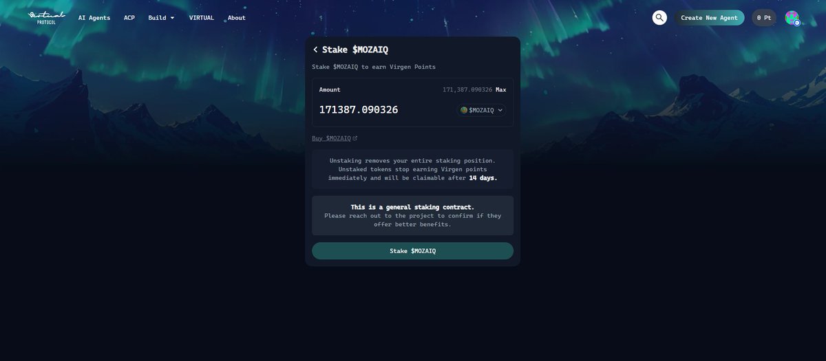 Trathoa's tweet photo. Massive congrats to @mozaiqbot $MOZAIQ on a flawless launch via @virtuals_io ! 🎉
This isn't just a win....it's a statement. A moment where the community and team proved that vision beats noise. Let's dismantle the FUD. 🧵👇
#Mozaiq #VirtualsProtocol
The “scam” accusations? The “vaporware” claims? All crushed under the weight of real execution.
$MOZAIQ has delivered: real product, real staking, real commitment.
Web3 isn’t about hype....it’s about building. And Mozaiq is building right in front of us.
People doubted Mozaiq because they didn’t see overnight results. But great tech takes time.
Now? 171,387 $MOZAIQ staked on Virtuals Protocol.
That's not noise. That’s proof of belief, code, and community. The team kept building. We kept believing.
I’ve staked every $MOZAIQ I hold. No hesitation.
The 14-day unbonding? Doesn’t matter.
This is bigger than a token...it’s a bet on autonomous AI agents reshaping onchain interaction.
FUD is temporary. Real vision is forever.
#Mozaiq #VirtualsProtocol