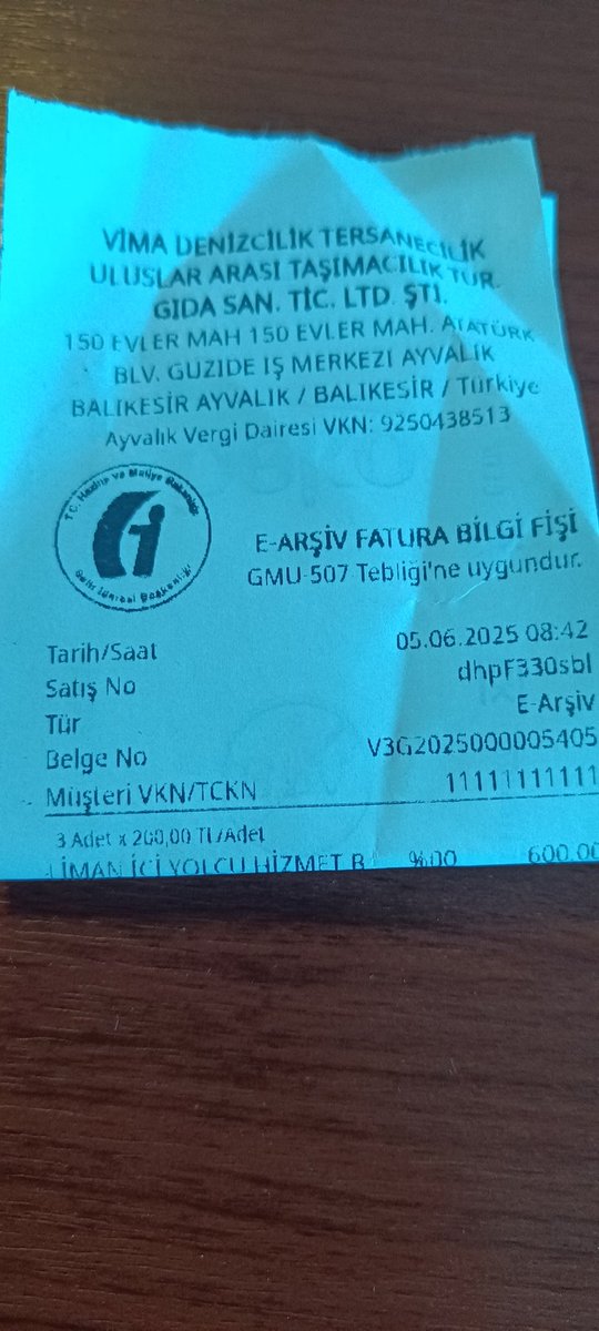 Liman içi yolcu hizmeti adı altında benden alınan para liman vergisi mi? Bu bir vergiyse neden özel şirkete ödeme yaptım? Vergi değilse bu para ne için? #limanvergisi <a href="/balikesirbld/">Balıkesir Büyükşehir Belediyesi</a> <a href="/UABakanligi/">T.C. Ulaştırma ve Altyapı Bakanlığı</a>