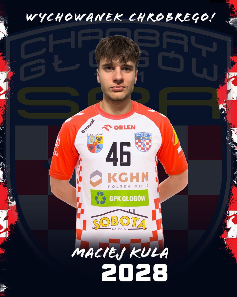 𝗪𝗜𝗧𝗔𝗠𝗬 𝗪 𝟭. 𝗭𝗘𝗦𝗣𝗢𝗟𝗘 𝗠𝗔𝗖𝗜𝗘𝗝 ⬜🟥⬜🟥

🤾‍♂️MACIEJ KULA jest wychowankiem Chrobrego, ma 19 lat i gra na pozycji rozgrywającego. Maciej jest absolwentem SMS ZPRP Kielce. Jego poprzedni zespół to właśnie - SMS ZPRP I Kielce występujący w Lidze Centralnej.