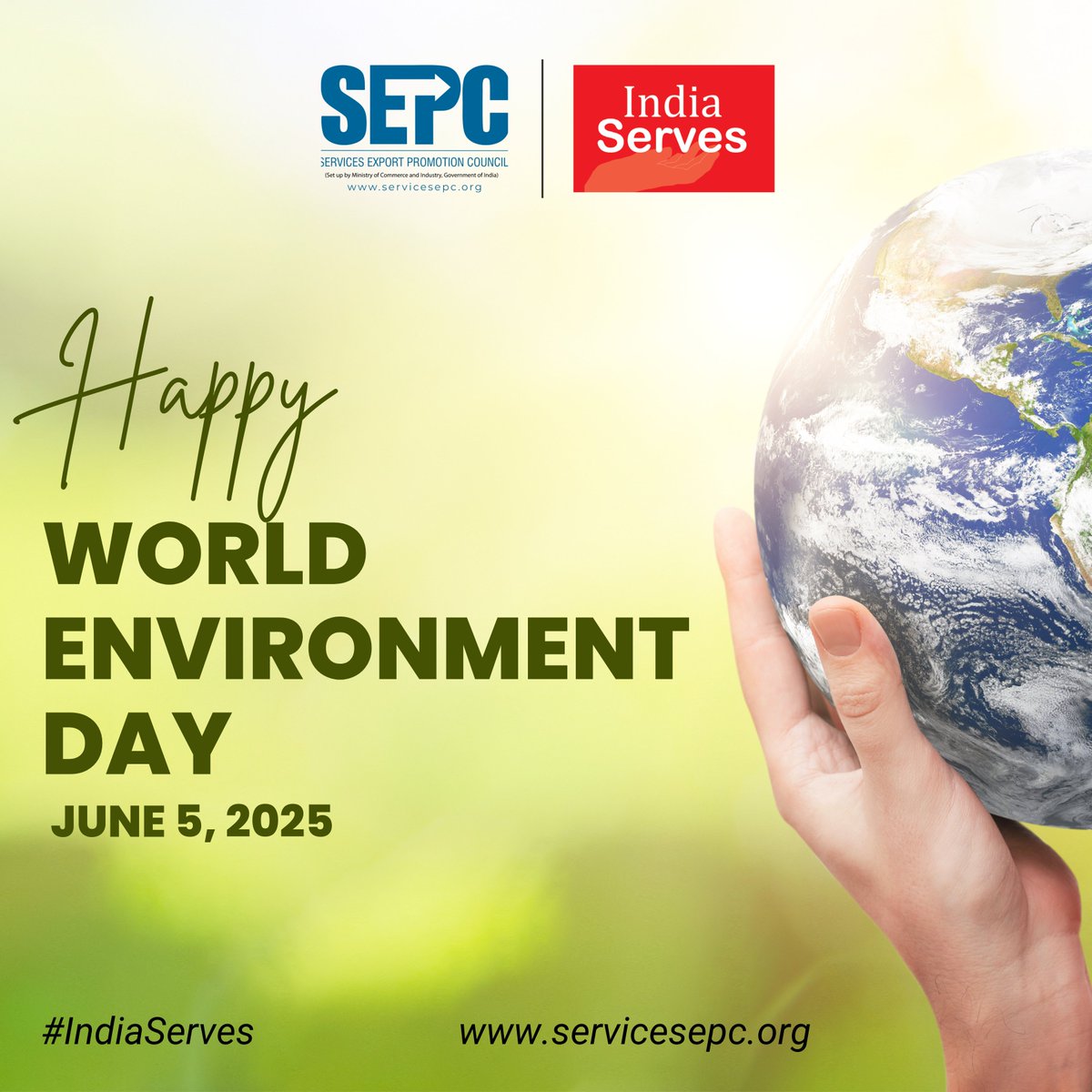 🌍 Happy #WorldEnvironmentDay!
At SEPC, we stand committed to green growth, sustainable services, and a healthier planet.
🌱 Protect the environment. Power the future.
#SEPC #IndiaServes #ClimateAction #Sustainability #GreenIndia
🔗 servicesepc.org