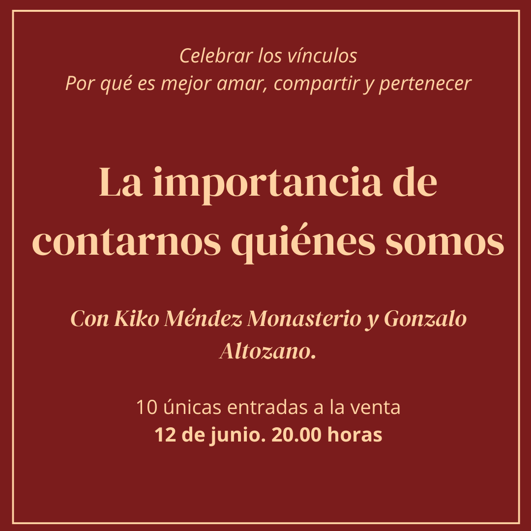 Casamata Taberna-Librería (@casamatalc) on Twitter photo 📚🎙️Y cerramos la semana de eventos con Kiko Méndez Monasterio y <a href="/GonzaloAltozano/">Gonzalo Altozano</a> explicando la importancia de contarnos quiénes somos.
🗓️Jueves 12 de junio.
⏲️20.00 horas.
🎟️Entradas muy limitadas. Imprescindible reserva previa.
casamata.es/producto/la-im… 📚🎙️Y cerramos la semana de eventos con Kiko Méndez Monasterio y <a href="/GonzaloAltozano/">Gonzalo Altozano</a> explicando la importancia de contarnos quiénes somos.
🗓️Jueves 12 de junio.
⏲️20.00 horas.
🎟️Entradas muy limitadas. Imprescindible reserva previa.
casamata.es/producto/la-im…