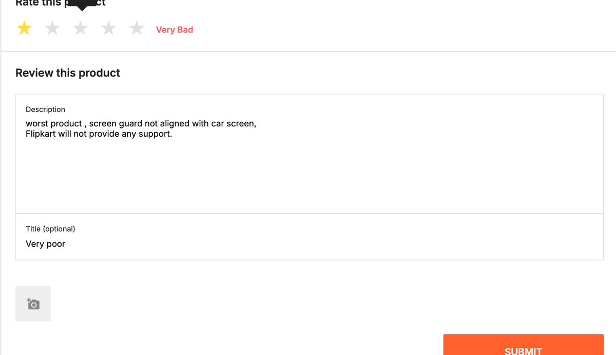 seth_samaiya's tweet photo. @flipkartsupport @Flipkart , never trust #Flipkart  , I rated one worst product on flipkart  ,but still my reviews not visible. #neverTrustflipkart , #fakeFlipkart https://t.co/AMHOGOYoYB
