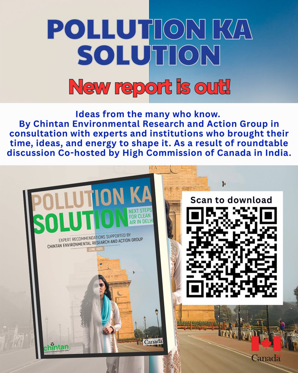 Chintan (@chintanindia) on Twitter photo 5 Pillars for #CleanerAir
Our new report is powered by ideas from <a href="/CBhattacharji/">Chetan Bhattacharji</a> <a href="/Sunil_S_Dahiya/">Sunil Dahiya</a> <a href="/BhavreenMK/">Bhavreen Kandhari</a> <a href="/swags_d/">Swagata Dey</a> <a href="/bhargavkrishna/">Bhargav Krishna</a> <a href="/KurinjiSelvaraj/">Kurinji Selvaraj</a> <a href="/ShubhamTandon/">Shubham Tandon</a> <a href="/BagaiDr/">Prof. Dr. Sanjeev Bagai</a> <a href="/Bharati09/">Bharati Chaturvedi</a>& backed by <a href="/CanadainIndia/">Canada in India</a>
Thankyou for your ideas,time and support
Scan QR or click the link 5 Pillars for #CleanerAir
Our new report is powered by ideas from <a href="/CBhattacharji/">Chetan Bhattacharji</a> <a href="/Sunil_S_Dahiya/">Sunil Dahiya</a> <a href="/BhavreenMK/">Bhavreen Kandhari</a> <a href="/swags_d/">Swagata Dey</a> <a href="/bhargavkrishna/">Bhargav Krishna</a> <a href="/KurinjiSelvaraj/">Kurinji Selvaraj</a> <a href="/ShubhamTandon/">Shubham Tandon</a> <a href="/BagaiDr/">Prof. Dr. Sanjeev Bagai</a> <a href="/Bharati09/">Bharati Chaturvedi</a>& backed by <a href="/CanadainIndia/">Canada in India</a>
Thankyou for your ideas,time and support
Scan QR or click the link