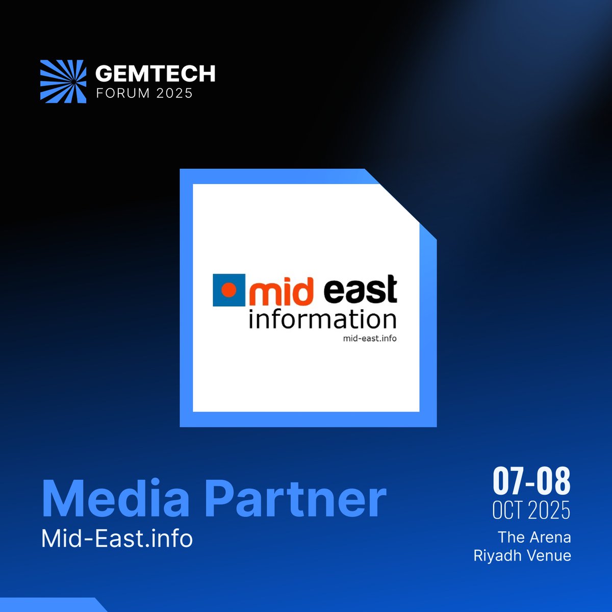 We are delighted to have mid-east.info join the 2nd annual Global EV &amp; Mobility Technology Forum as a Media Partner.

Register today: tinyurl.com/bdhhfdd7

#GEMTECH2025 #MobilityConference #MobilityExpo #LogisticsExpo #Logistics #Vision2030 #Gemtech #SmartTransport