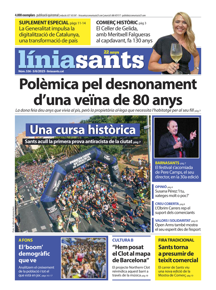 📰 És dijous de #LíniaSants. Llegeix-ne la darrera edició fent clic al següent enllaç:

🔗 liniaxarxa.cat/liniasants/wp-…