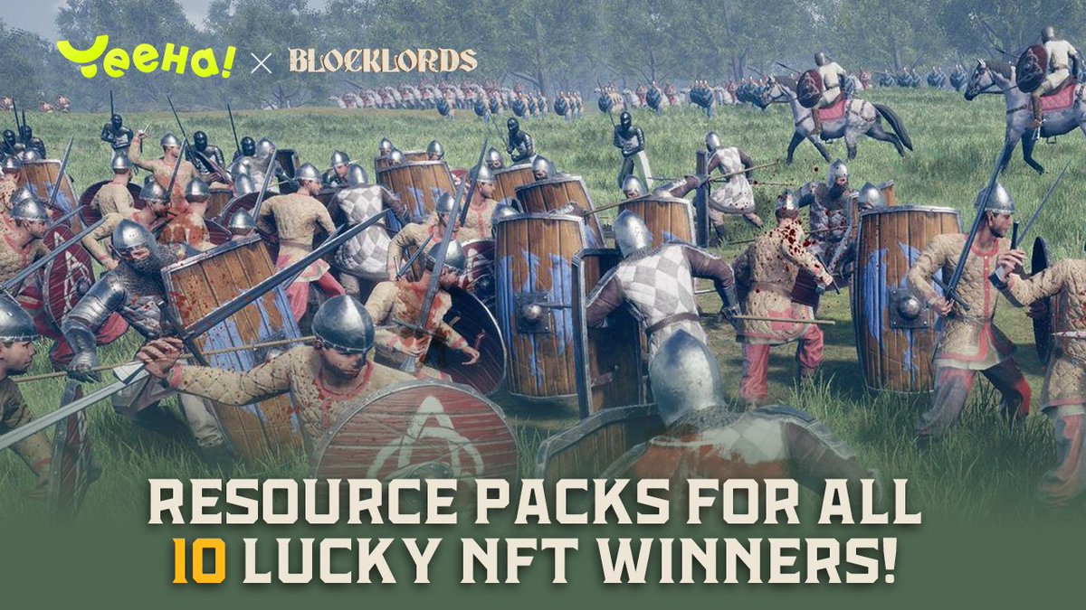 🍻 Yeeha x BLOCKLORDS Quest 🍻

Yeeha is proud to support our partners in the launch of this exciting new season! BATTLEBORNE is Coming! 

💎Complete following #quest to win: 
📦Resource Packs
🎨EXTRA 10 Lucky NFT Winners

Simple Rules:
🔻 Download Game: battleborne.blocklords.com/promo/YeehaGam…