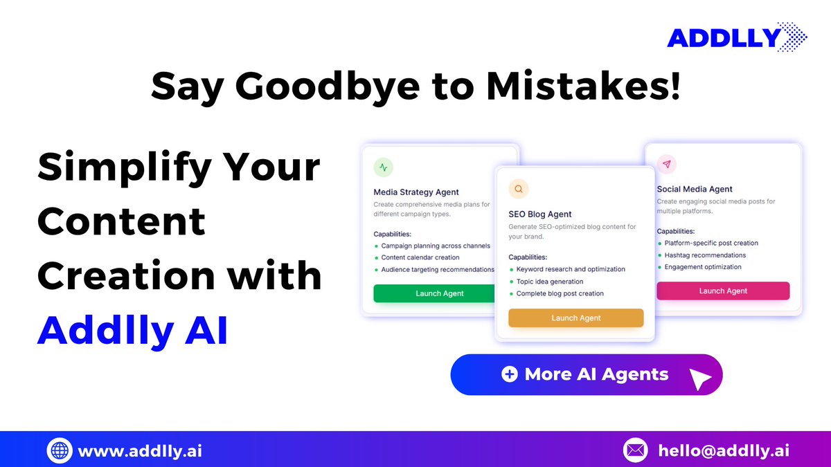 AddllyAi's tweet image. Want to experience how AI can simplify content creation for your brand?

👉 Check out addlly.ai - built specifically for marketers to create SEO-optimized, on-brand content faster.

#AIContentCreation #MarketingTips #AddllyAI