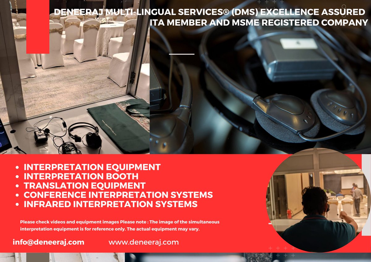 deneerajneeraj's tweet image. ❓What’s the difference between simultaneous and consecutive interpretation?

#SimultaneousInterpretation #ConsecutiveInterpretation #LanguageServices #DMSInterpretation #60Languages #FutureOfTranslation #LanguageTech 
📩 Book Now:
📧 info@deneeraj.com

@deneeraj_multilingua