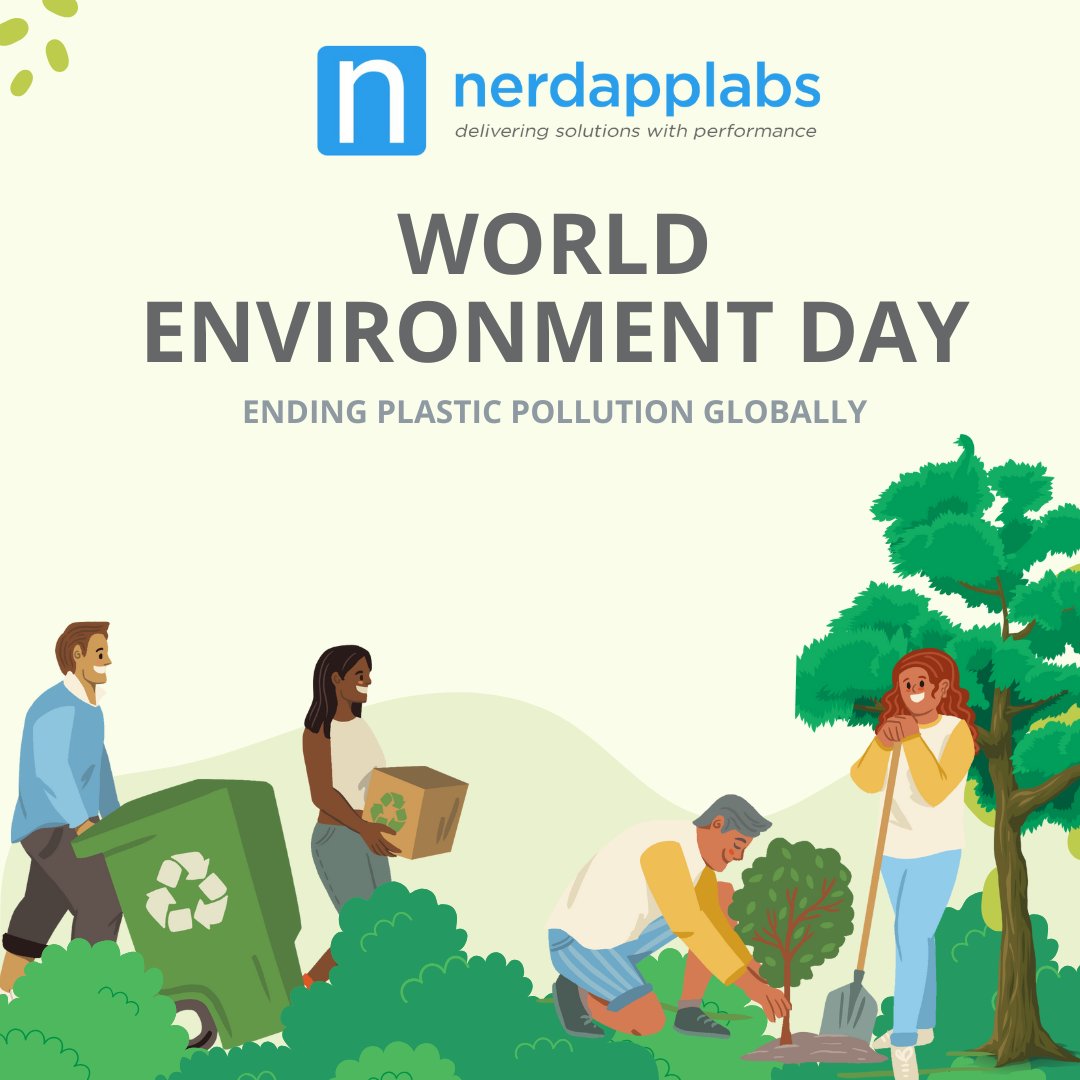 nerdapplabs's tweet image. World Environment Day
Let’s protect our planet — not just today, but every day.
Every plastic item we avoid or recycle helps build a cleaner, greener Earth.
🌿Protect Nature. Embrace Sustainability. Choose a Plastic-Free Future.
#WorldEnvironmentDay #BeatPlasticPollution