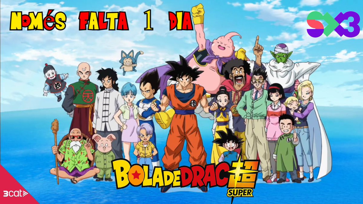 Falta un dia per gaudir de Bola de Drac super en <a href="/som3cat/">3Cat</a> i <a href="/SomSX3/">SX3</a> , quines ganes tenim 🐉

#DragonBallSuper #DragonBall #boladedrac
