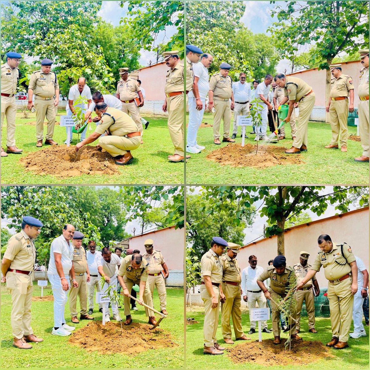 #विश्व_पर्यावरण_दिवस के अवसर पर #SPBahraich <a href="/RNSingh99022816/">R N Singh</a>
द्वारा पुलिस लाइन के अस्पताल परिसर में वृक्षारोपण किया गया तथा सभी को पर्यावरण की सुरक्षा एवं संरक्षण के लिए वृक्षारोपण करने हेतु प्रेरित किया गया। <a href="/Uppolice/">UP POLICE</a>