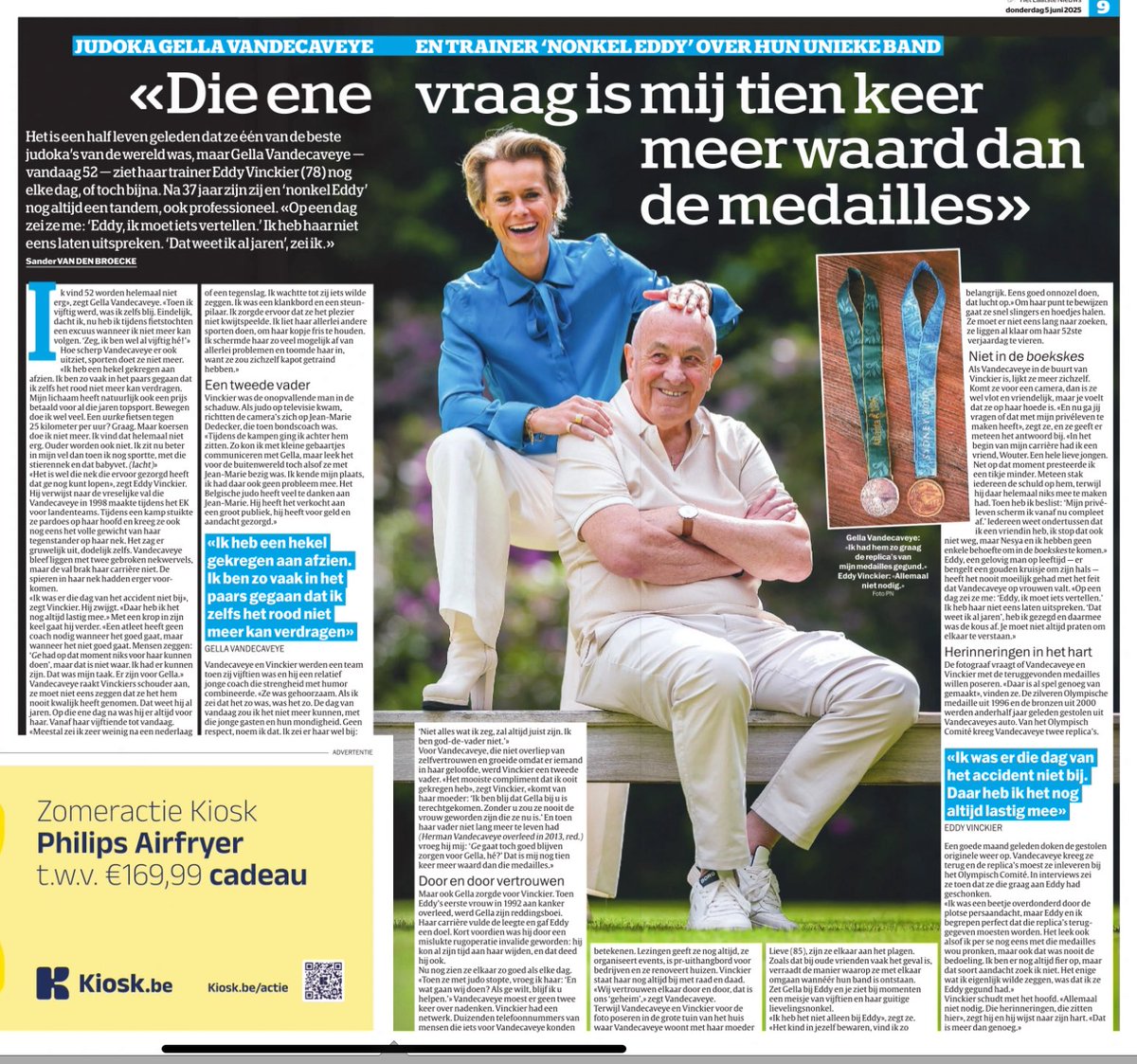 Mooi artikel over een unieke band tussen een topsportster en haar trainer. <a href="/HLN_BE/">HLN.BE</a> 
Toen fan, nog altijd fan, <a href="/GellaVDCaveye/">Gella Vandecaveye</a> #eddyvinckier