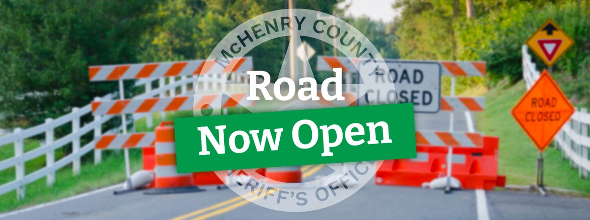 ROADWAY CLOSURE NOW OPEN - DUNHAM RD, UNION  ocv.im/aaEO73k