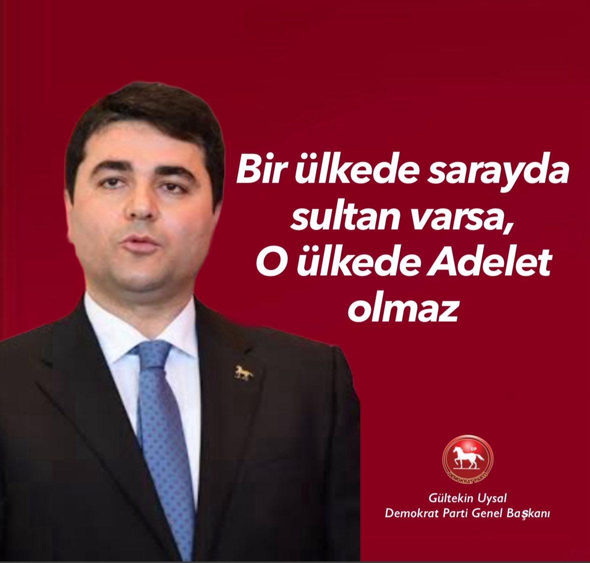 Bir ülkede sarayda sultan varsa,
O ülkede Adelet olmaz…!
<a href="/DpGultekinUysal/">Gültekin Uysal</a>