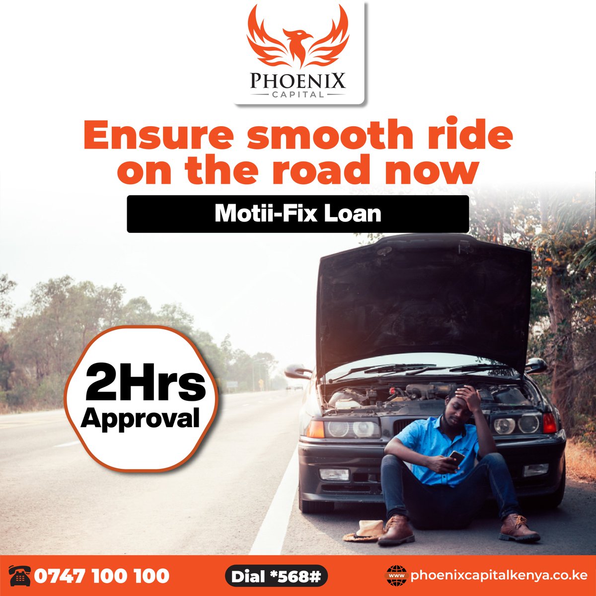 Say goodbye to car repair worries with Motii-Fix.

Apply now: phoenixcapitalkenya.co.ke/motii-fix/

#LogbookLoans #SalaryAdvance #AsseFinancing #PhoenixCapital #AssetFinance #AffordableLoansForAll #InsuranceMatters