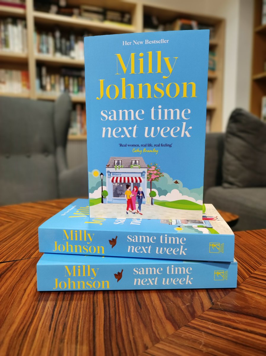 Sara-Jade Virtue (@bookminxsjv) on Twitter photo Please join me in wishing <a href="/millyjohnson/">📚✍️Milly Johnson ✒️🐕🐈⬛</a> a happy publication day for the beautiful PB edition of #SameTimeNextWeek, out TODAY in all good #ChooseBookshops!
Welcome to Ray's Diner where a group of women meet every week, hoping to find answers to some of life's biggest questions... Please join me in wishing <a href="/millyjohnson/">📚✍️Milly Johnson ✒️🐕🐈⬛</a> a happy publication day for the beautiful PB edition of #SameTimeNextWeek, out TODAY in all good #ChooseBookshops!
Welcome to Ray's Diner where a group of women meet every week, hoping to find answers to some of life's biggest questions...