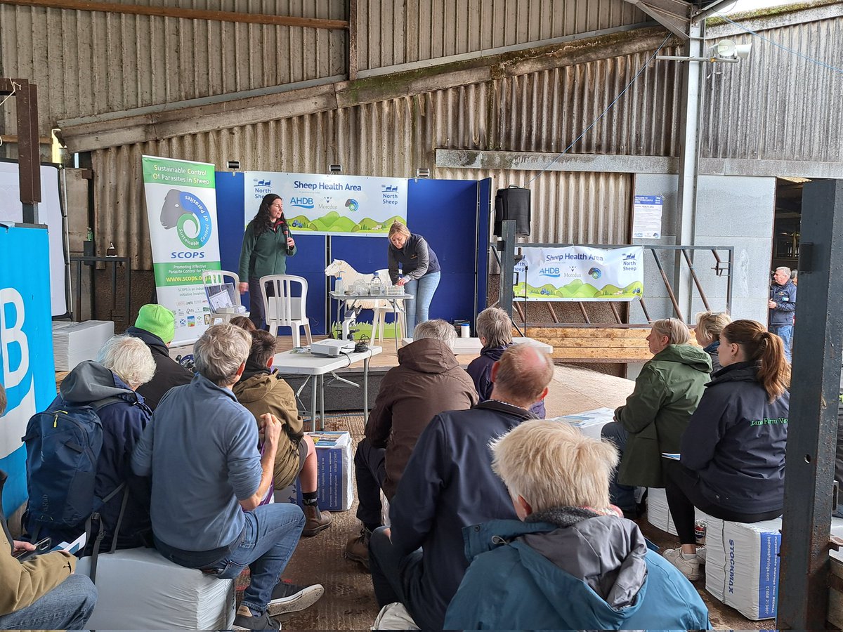 MoredunComms's tweet image. Fantastic day @natsheep North Sheep yesterday despite the weather! ☔️
Busy with Haemonchus workshop, FEC Masterclass and Liver fluke.
Thanks @neryswright for chairing! @AHDB_BeefLamb #SCOPS @SEFARIscot
#teamsheep