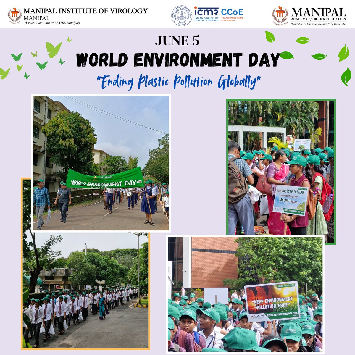MIV, Manipal (@mivmahe) on Twitter photo ๐ This #WorldEnvironmentDay, we stand with the global call to action: "End Plastic Pollution." Together, letโs rethink, reduce, and refuse single-use plasticsโfor a cleaner, greener, and healthier planet. โป๏ธ๐ 
#MAHE #MIV #WorldEnvironmentDay2025 x.com/messages/compoโฆ ๐ This #WorldEnvironmentDay, we stand with the global call to action: "End Plastic Pollution." Together, letโs rethink, reduce, and refuse single-use plasticsโfor a cleaner, greener, and healthier planet. โป๏ธ๐ 
#MAHE #MIV #WorldEnvironmentDay2025 x.com/messages/compoโฆ