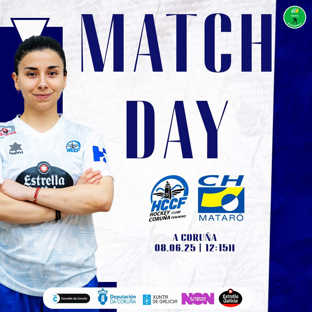 💥 𝕄𝔸𝕋ℂℍ𝔻𝔸𝕐 💥

🏑 HC Coruña 🆚 CH Mataró
📅 08.06.25 | 12:15H
📍 A Coruña
🏆 OK Liga Jr26
📲 #CoruñaMataro #tempada24/25
🔵⚪ #HCCoruñaFemenino