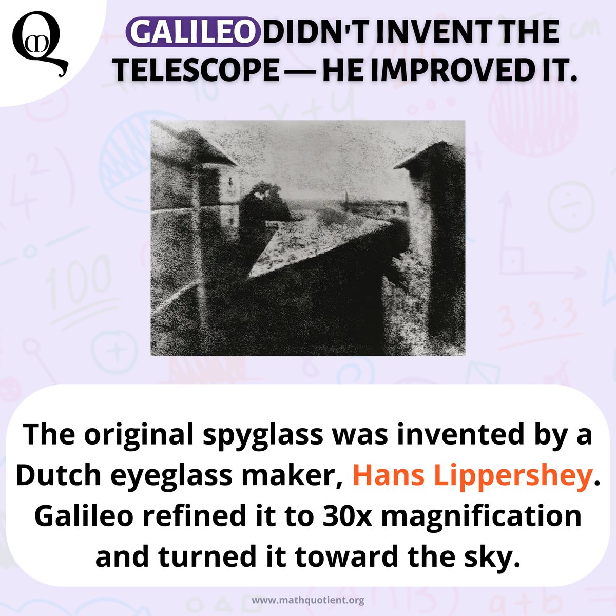 math_quotient's tweet image. Sometimes, innovation isn’t about inventing something new — it’s about seeing further with what already exists.
Galileo took a simple spyglass and pointed it at the stars… and the universe hasn’t looked the same since. ✨🌌

#MathQuotient #STEMInspiration #GalileoFacts
