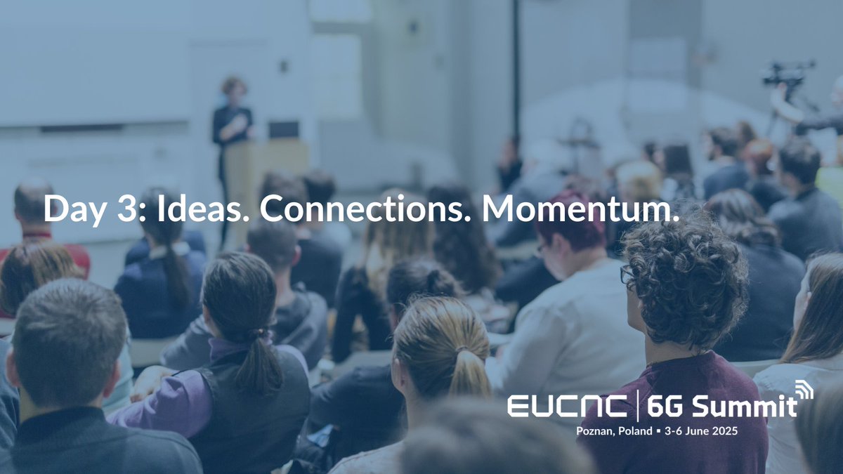 📅 Day 3 – EuCNC &amp; 6G Summit 2025

Midway through an inspiring week in Poznań! 🙌✨

What’s been your favorite session or moment so far? Let us know with #EuCNC25Welcome! 💭📷

#EuCNC25 #6GSummit #Poznan #Day3 #ConferenceLife