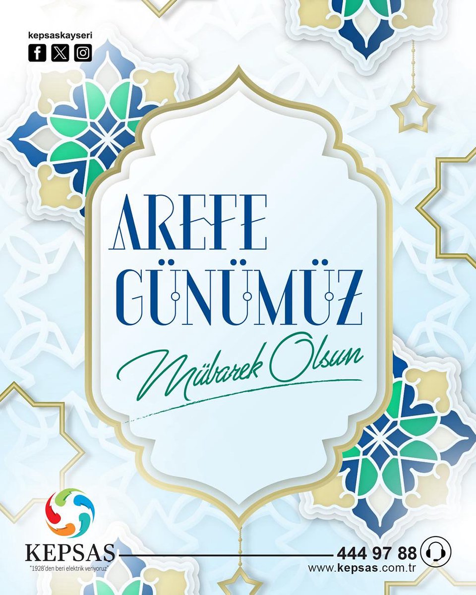 Arefe Günümüz Mübarek Olsun
