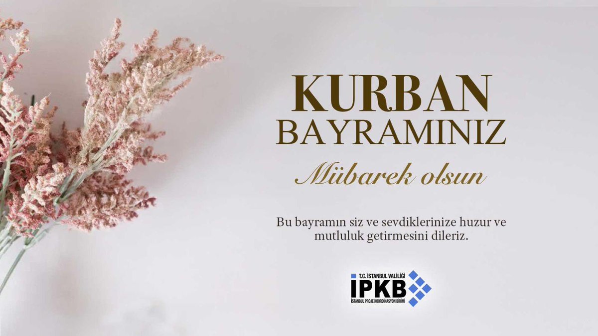 Bu bayramın siz ve sevdiklerinize huzur ve mutluluk getirmesini dileriz.
Kurban Bayramınız Mübarek Olsun.
#ismep #ipkb #kurbanbayramı