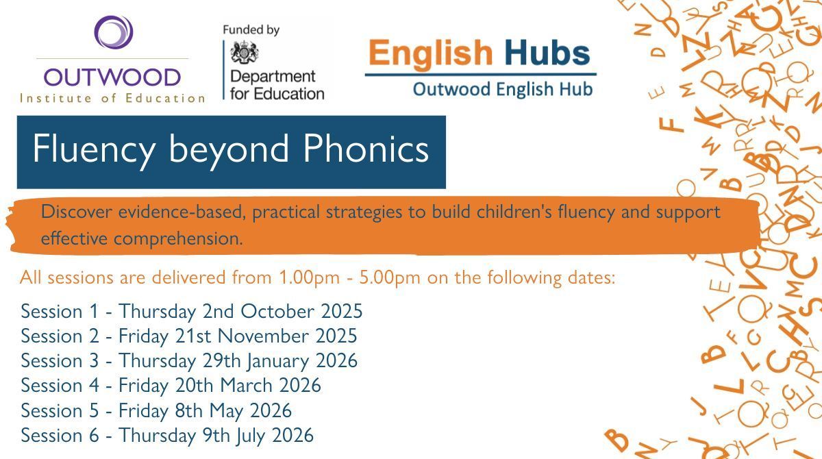 ➡️ NEW for 25/26! Do you want to develop reading fluency in pupils in your school? Check out our Fluency Beyond Phonics professional development.

🖱️ tinyurl.com/mr43wepp