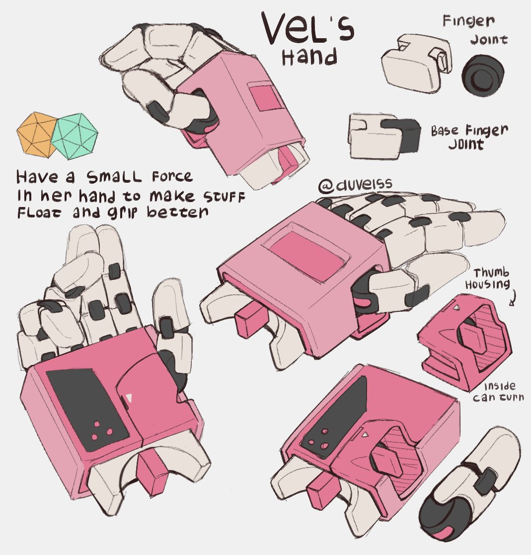 Time for Vel's arm and hand now :3