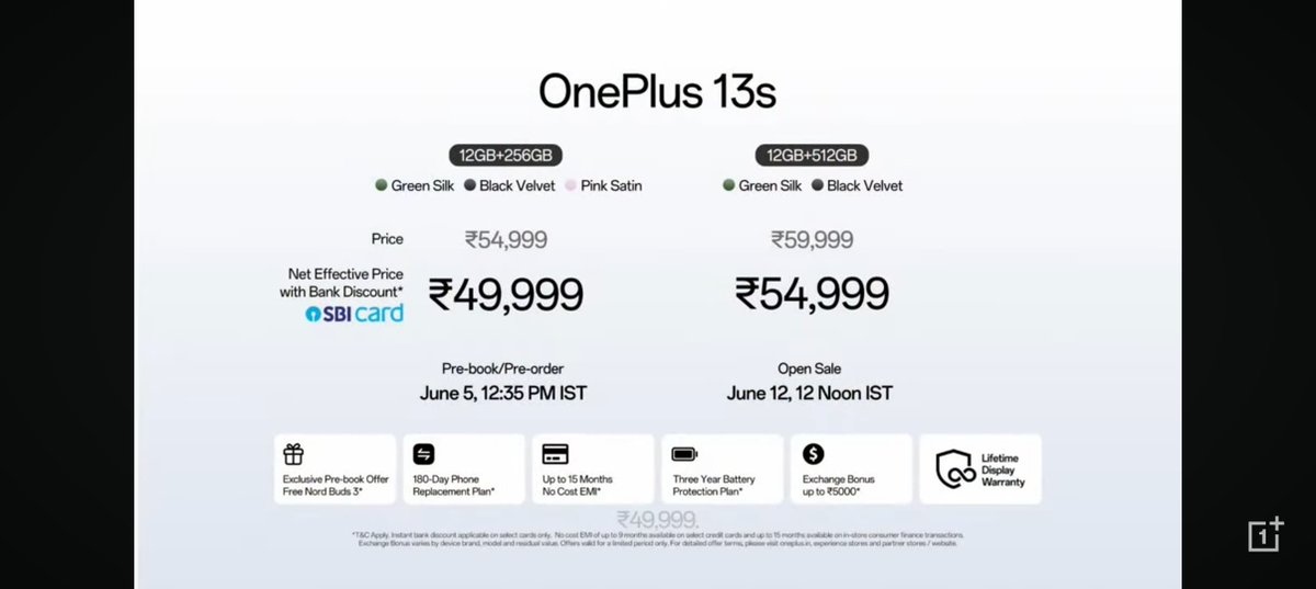 stufflistings's tweet photo. OnePlus 13s launched in India https://t.co/hUuJ8pu8KK