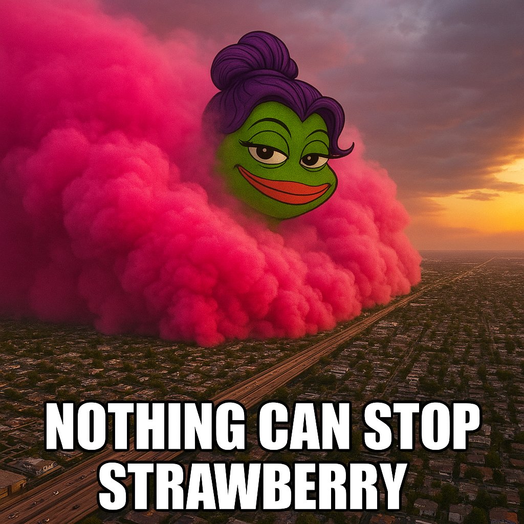 NOTHING CAN STOP STRAWBERRY 🍓
The storm is coming. You're either in it or in the way.
#Strawberry