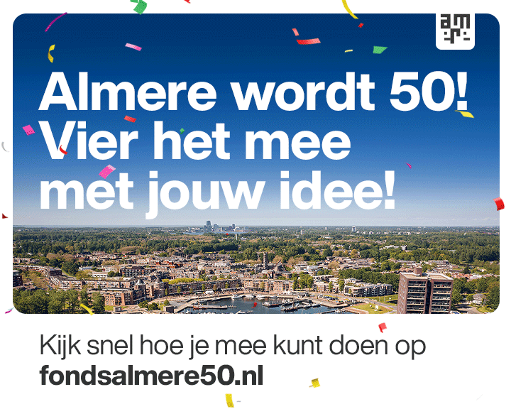 🎉 Almere wordt 50 jaar! Heb jij een idee om dat te vieren? Van november 2025 t/m november 2026 vieren we dit samen – met én voor Almeerders. Dien je idee nu in via Fonds Almere 50!
💡 👉 fondsalmere50.nl
#Almere50