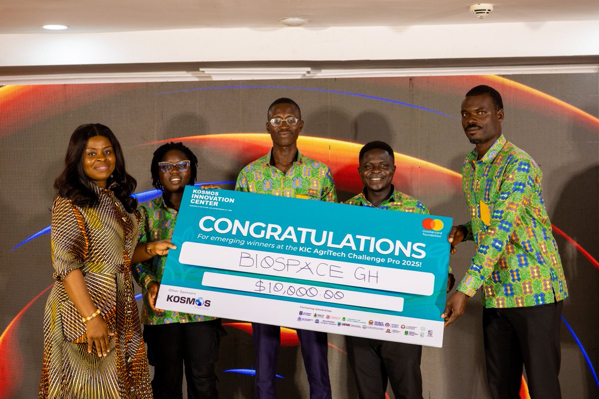 Congratulations to Biospace!​

On this World Environment Day, we reaffirm our commitment to supporting climate-smart agribusinesses, reducing waste, and empowering young entrepreneurs who are building sustainable solutions for a greener future.​

​@kosmosenergy​
<a href="/MastercardFdn/">Mastercard Foundation</a>