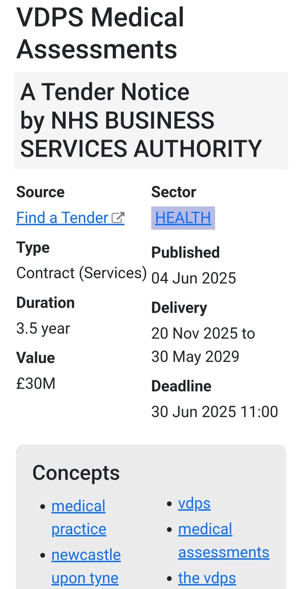 Great news! The NHSBSA have just put out a tender to assess VDPS claims. Spending **£30 million** to assess vaccine damage claims over 3.5 years. Because clearly, scrutinising the injured is worth more than actually compensating them. 
Who needs support when you can have