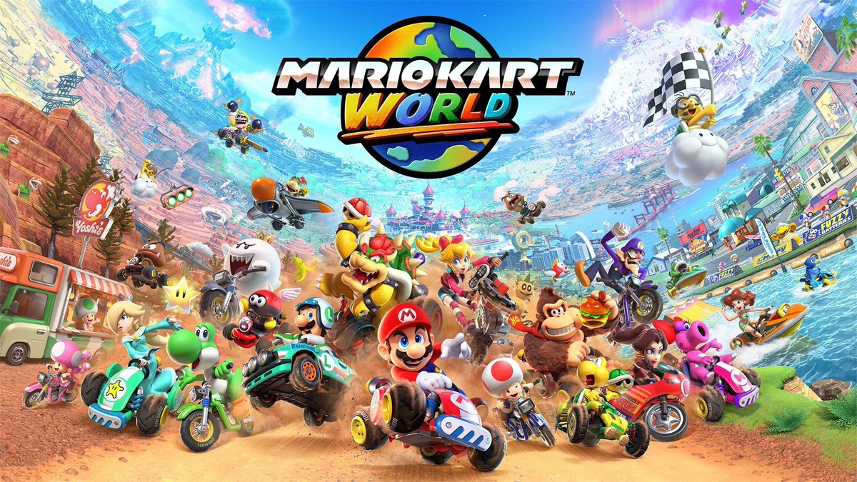 TeamWorldFriend's tweet photo. Le début d’une nouvelle ère 🥳

#MarioKartWorld est officiellement sorti et on compte bien le découvrir comme il se doit 🏎️

C’est Mars qui vous accueille de bonne heure et de bonne humeur sur : 
▶️https://t.co/fYY6NFrzYM https://t.co/PDPSfRk4Jb