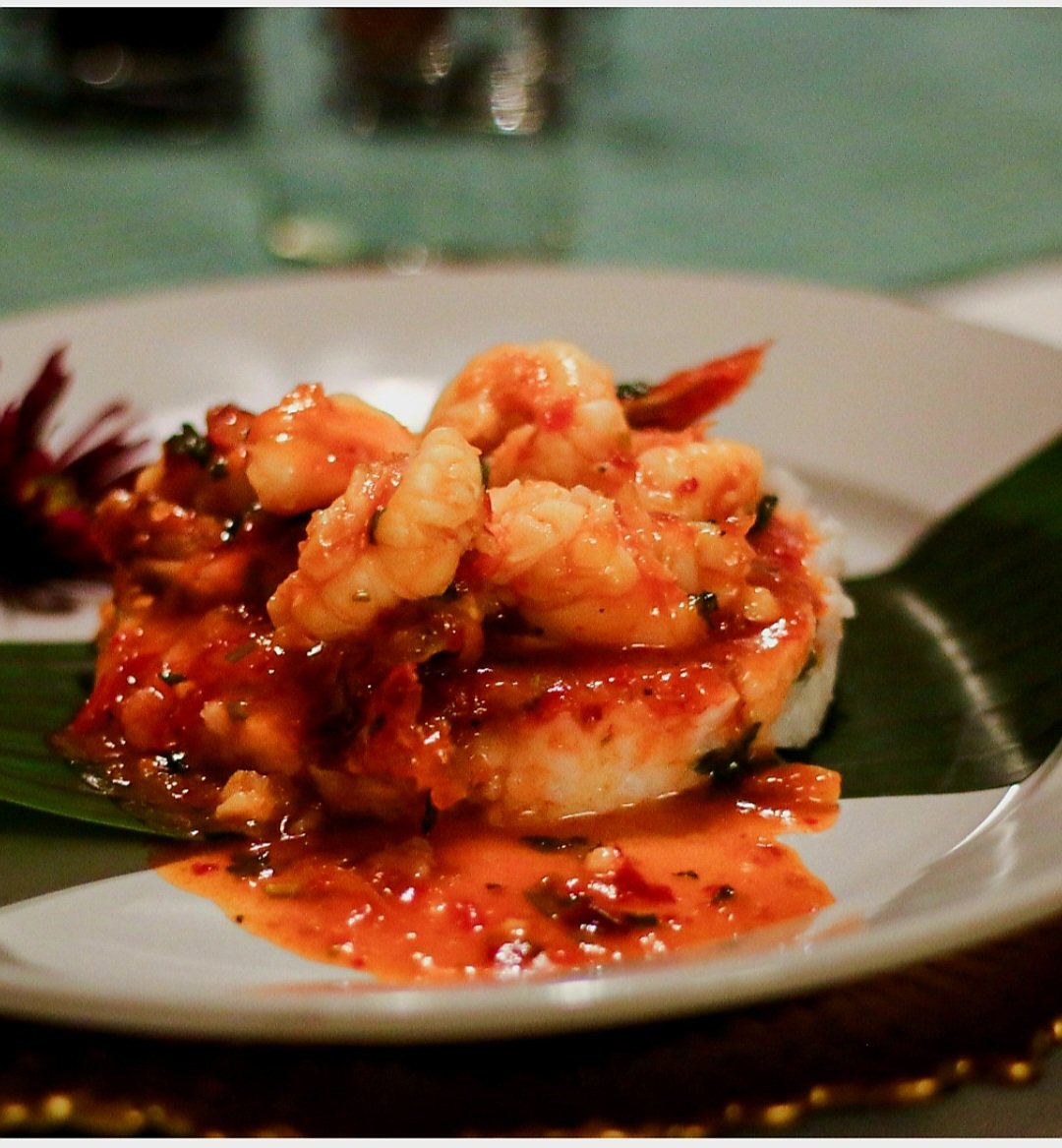 #chefheatherjansz <a href="/currydiva/">Heather Jansz</a>  Singapore Style Chili Prawns - private events - popups 
Get it!