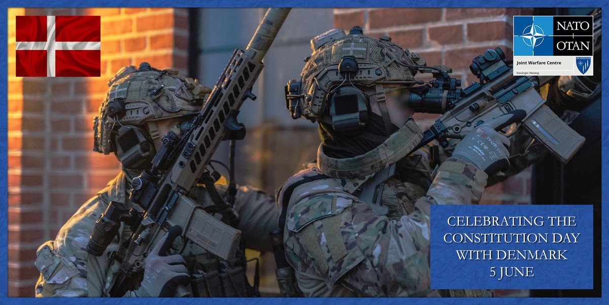 Today we celebrate the Constitution Day of Denmark! 🇩🇰 

I dag fejrer vi Danmarks Grundlovsdag! 🇩🇰

#WeAreNATO #grundlovsdag