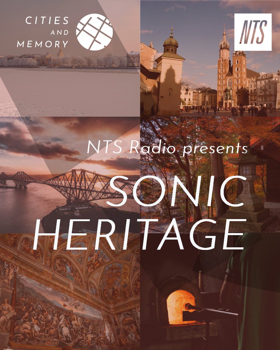 citiesandmemory's tweet image. Tune into NTS Radio 2 RIGHT NOW for an hour-long special on our Sonic Heritage project, with field recordings and compositions from across 13 heritage sites worldwide.
1000-1100 UK time, and stream online afterwards: nts.live/shows/guests/e…