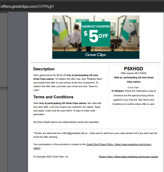 Great Clips Haircut Coupons $5 Printable 2026 tweet media