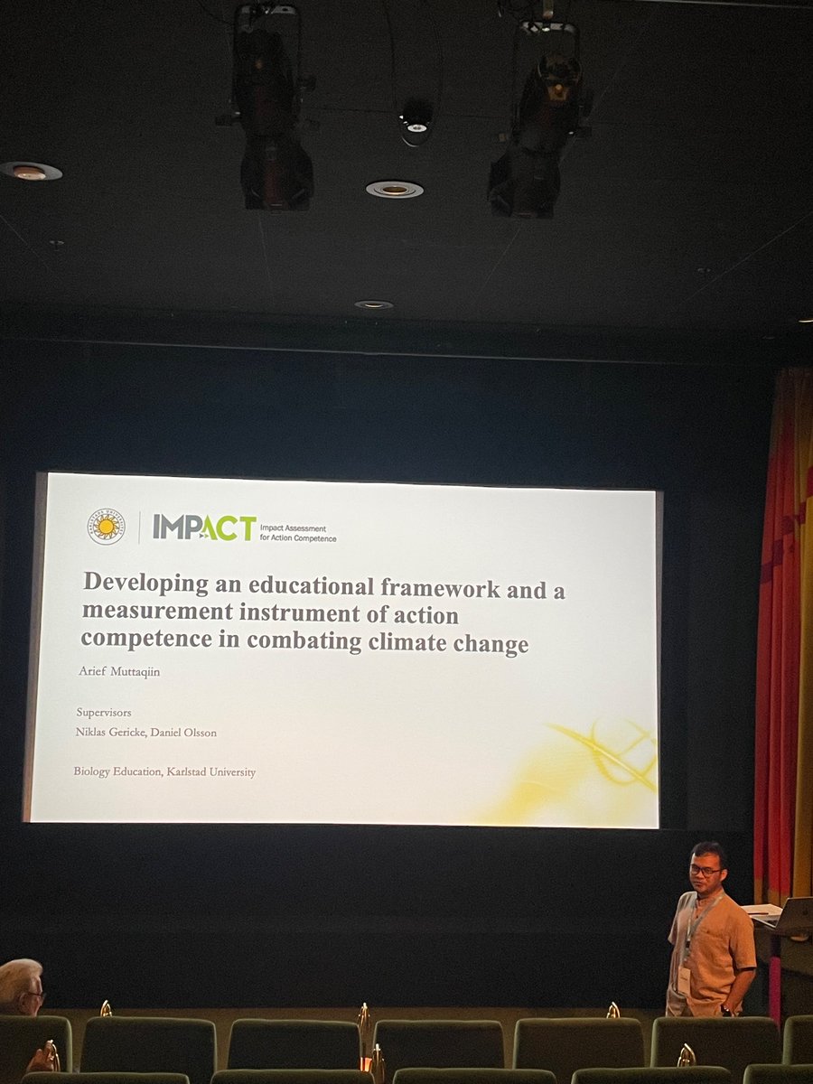 Arief Muttaqiin (Research Proposal) —
Developing an educational #framework and a
measurement instrument in #climate change education:
student’s #sustainability action competence in
combating climate change
Chair: Mogens Niss
