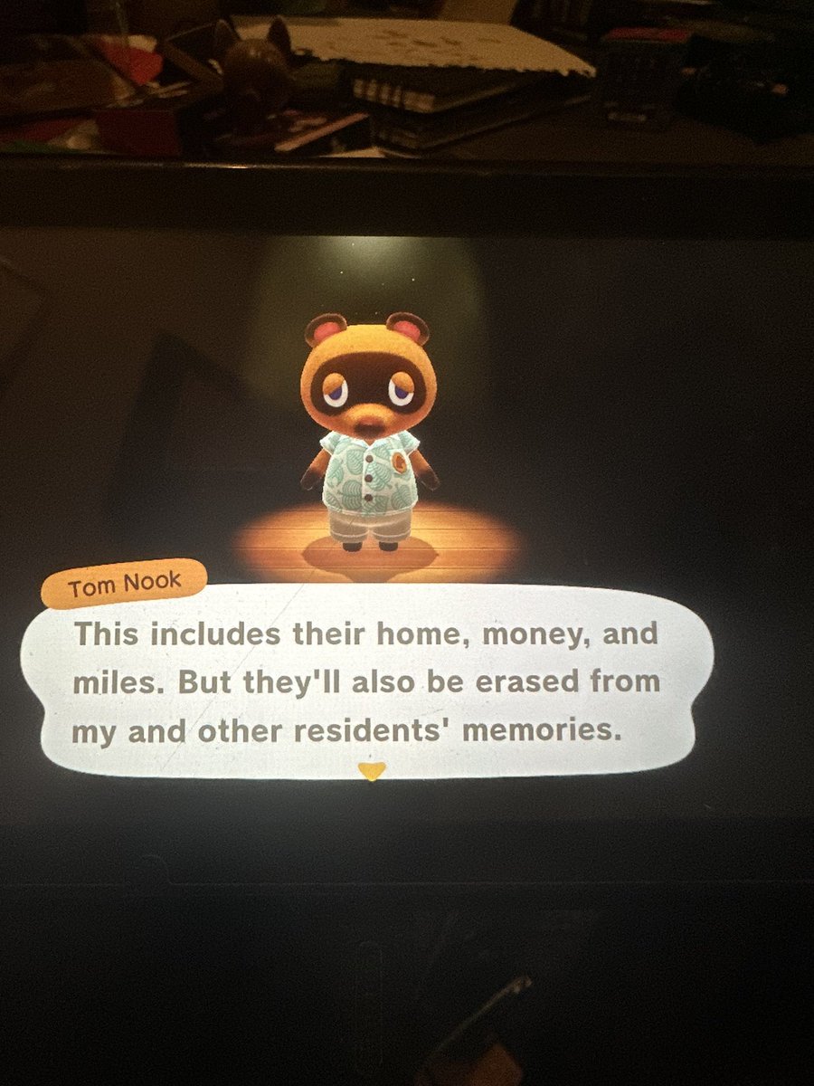 When a breakup is FINAL. #AnimalCrossing