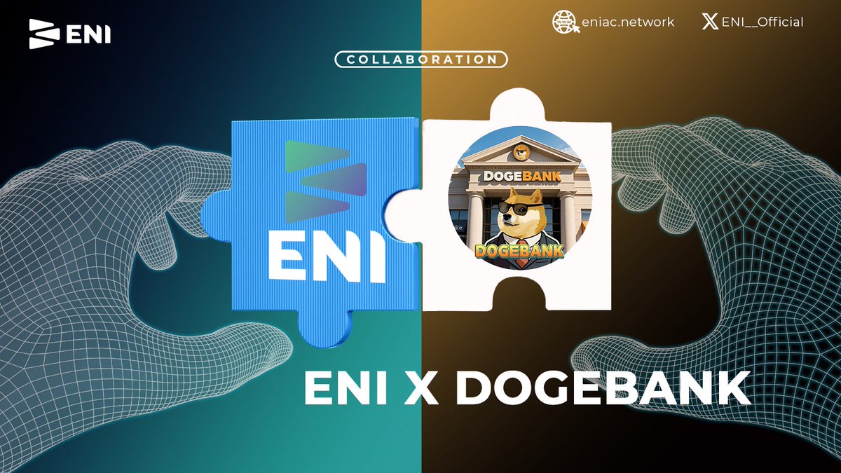 🚨 New Partnership Alert! 🚨

We’re thrilled to announce our official collaboration with <a href="/Doge_Bank_/">DOGE BANK</a>! 

Two visionary forces — #ENI x #DOGEBANK — are coming together to shape the future of decentralized finance with creativity, strength, and utility at the core.

Let’s build,