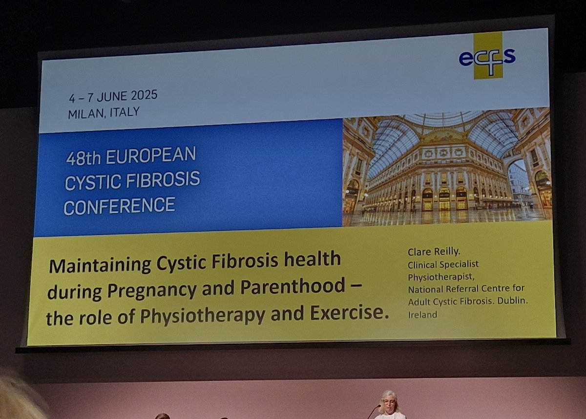 CF Ireland (@cf_ireland) on Twitter photo Very interesting focus on maintaining #CF health in pregnancy and parenthood from Clinical Specialist Physiotherapist, Claire Reilly. <a href="/svuh/">St Vincent's University Hospital (SVUH)</a> #ECFS2025 #TheFutureofCF #CysticFibrosis #CFIreland Very interesting focus on maintaining #CF health in pregnancy and parenthood from Clinical Specialist Physiotherapist, Claire Reilly. <a href="/svuh/">St Vincent's University Hospital (SVUH)</a> #ECFS2025 #TheFutureofCF #CysticFibrosis #CFIreland