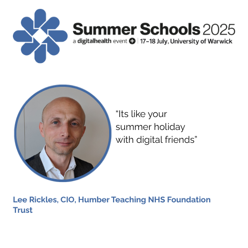 Digital Health Summer Schools (@dhsummerschools) on Twitter photo Digital Health Summer Schools, 17-18 July 2025, is the unmissable NHS IT leadership event of the year.
What to expect? Connecting with digital friends, says <a href="/larickles/">Lee A Rickles</a>, <a href="/HumberNHSFT/">Humber Teaching NHS Foundation Trust</a> who has just been elected to the CIO Networks Advisory Panels. #DHSS25
👉eu1.hubs.ly/H0kGnfq0 Digital Health Summer Schools, 17-18 July 2025, is the unmissable NHS IT leadership event of the year.
What to expect? Connecting with digital friends, says <a href="/larickles/">Lee A Rickles</a>, <a href="/HumberNHSFT/">Humber Teaching NHS Foundation Trust</a> who has just been elected to the CIO Networks Advisory Panels. #DHSS25
👉eu1.hubs.ly/H0kGnfq0
