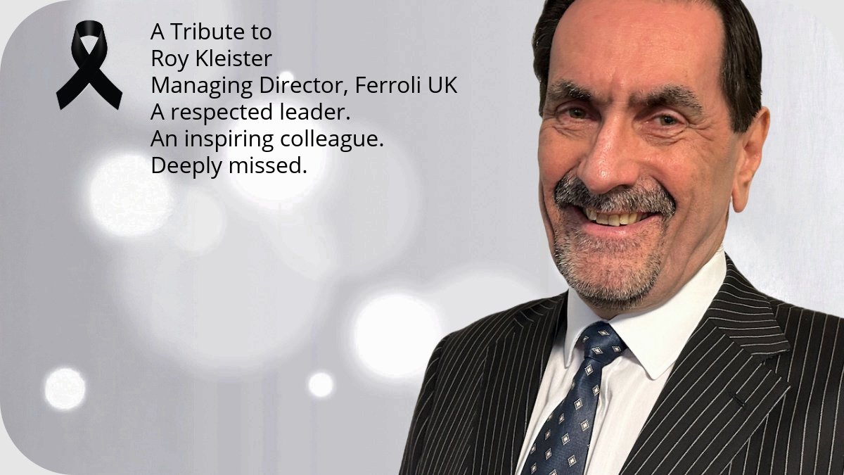 We share with deep sorrow the passing of Roy Kleister, Managing Director of Ferroli UK, on 30th May. 

Our thoughts are with his loved ones. 

Read our Tribute 🔗ow.ly/Rzhe50W4igg #InMemory