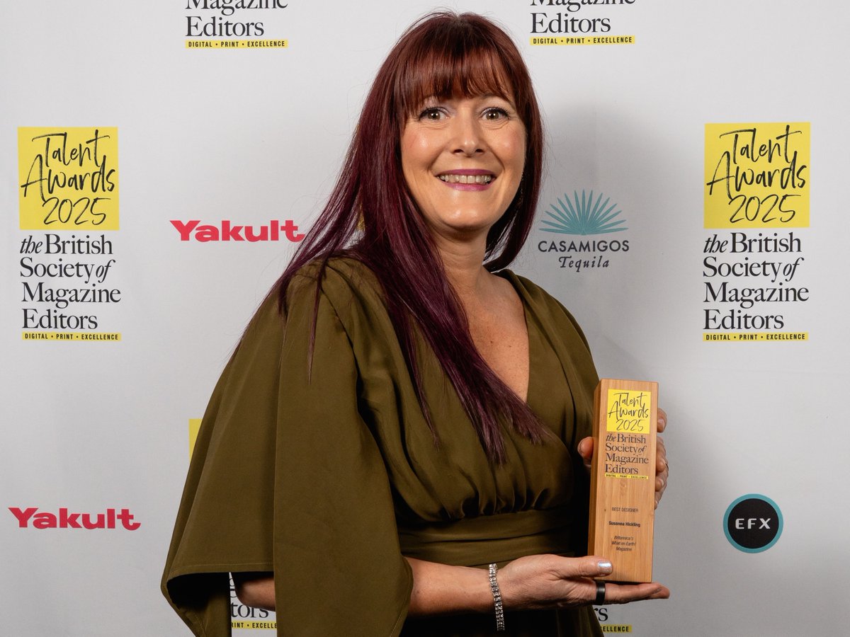 We're delighted to share that our Senior Designer and Illustrator, Susanna Hickling, has been awarded Best Designer at the #BSMETalentAwards2025 🤩 🎨

"Beautifully crafted and original - single-handedly keeping the craft of illustrating and magazine-making alive."

<a href="/bsmeinfo/">BSME</a>