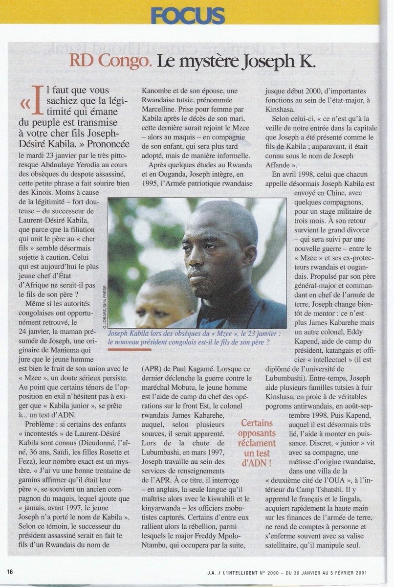 NzambeEl's tweet photo. Le mystère JKK https://t.co/XHWsVriISR