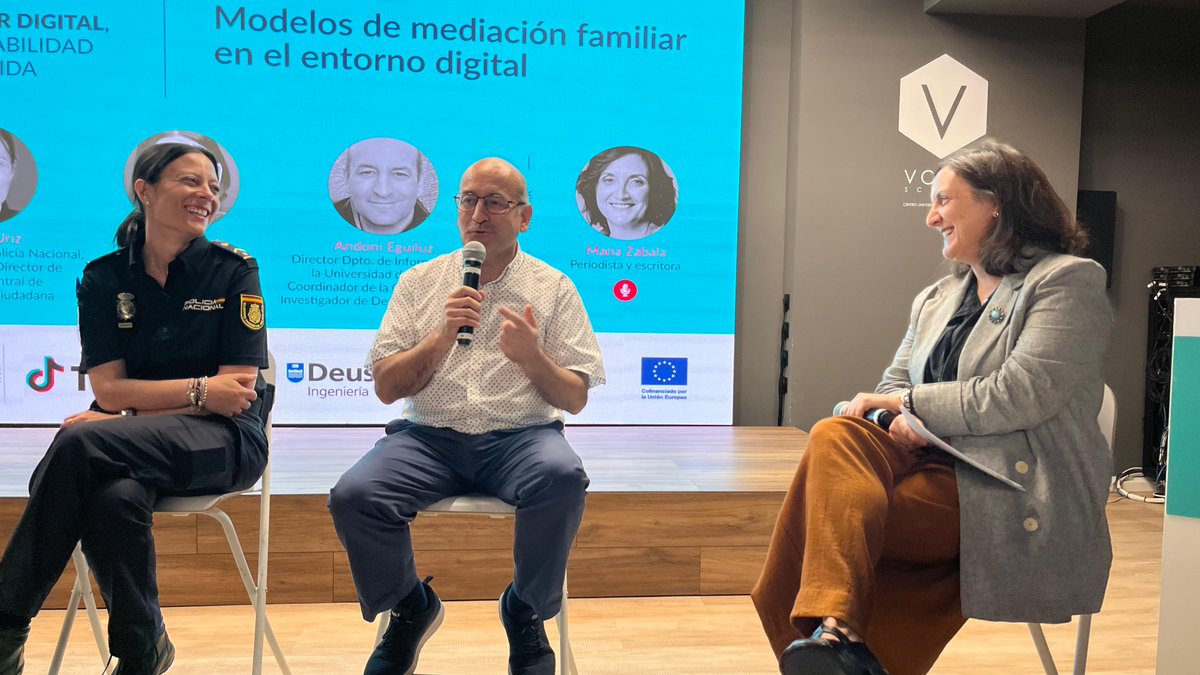 PantallasAmigas (@pantallasamigas) on Twitter photo <a href="/TikTok_ES/">TikTok España</a> <a href="/deusto/">Universidad Deusto - Deustuko Unibertsitatea</a> <a href="/VoxelSchool/">Voxel School</a> <a href="/TikTokComms/">TikTokComms</a> <a href="/INCIBE/">INCIBE</a> <a href="/AEPD_es/">Agencia Española de Protección de Datos</a> <a href="/platdeinfancia/">Plataforma de Infancia</a> <a href="/policia/">Policía Nacional</a> <a href="/LauraCuestaCano/">Laura Cuesta Cano</a> <a href="/iWomanish/">María Zabala</a> <a href="/andonieguiluz/">Andoni Eguíluz Morán</a> <a href="/JorgeFloresPPAA/">Jorge Flores</a> <a href="/Enrico__Bellini/">Enrico Bellini</a> <a href="/litoslp/">Carles López</a> 🗣️ @AndoniEguiluz, Director Dpto. de Informática de la Universidad de @Deusto. Coordinador de la Comisión de IA. Investigador de Deusto Learning Lab.
⚠️ "Para un hijo o hija es más fácil ver un vídeo de cómo saltarse un control parental, que para un padre o madre ponerlo". <a href="/TikTok_ES/">TikTok España</a> <a href="/deusto/">Universidad Deusto - Deustuko Unibertsitatea</a> <a href="/VoxelSchool/">Voxel School</a> <a href="/TikTokComms/">TikTokComms</a> <a href="/INCIBE/">INCIBE</a> <a href="/AEPD_es/">Agencia Española de Protección de Datos</a> <a href="/platdeinfancia/">Plataforma de Infancia</a> <a href="/policia/">Policía Nacional</a> <a href="/LauraCuestaCano/">Laura Cuesta Cano</a> <a href="/iWomanish/">María Zabala</a> <a href="/andonieguiluz/">Andoni Eguíluz Morán</a> <a href="/JorgeFloresPPAA/">Jorge Flores</a> <a href="/Enrico__Bellini/">Enrico Bellini</a> <a href="/litoslp/">Carles López</a> 🗣️ @AndoniEguiluz, Director Dpto. de Informática de la Universidad de @Deusto. Coordinador de la Comisión de IA. Investigador de Deusto Learning Lab.
⚠️ "Para un hijo o hija es más fácil ver un vídeo de cómo saltarse un control parental, que para un padre o madre ponerlo".